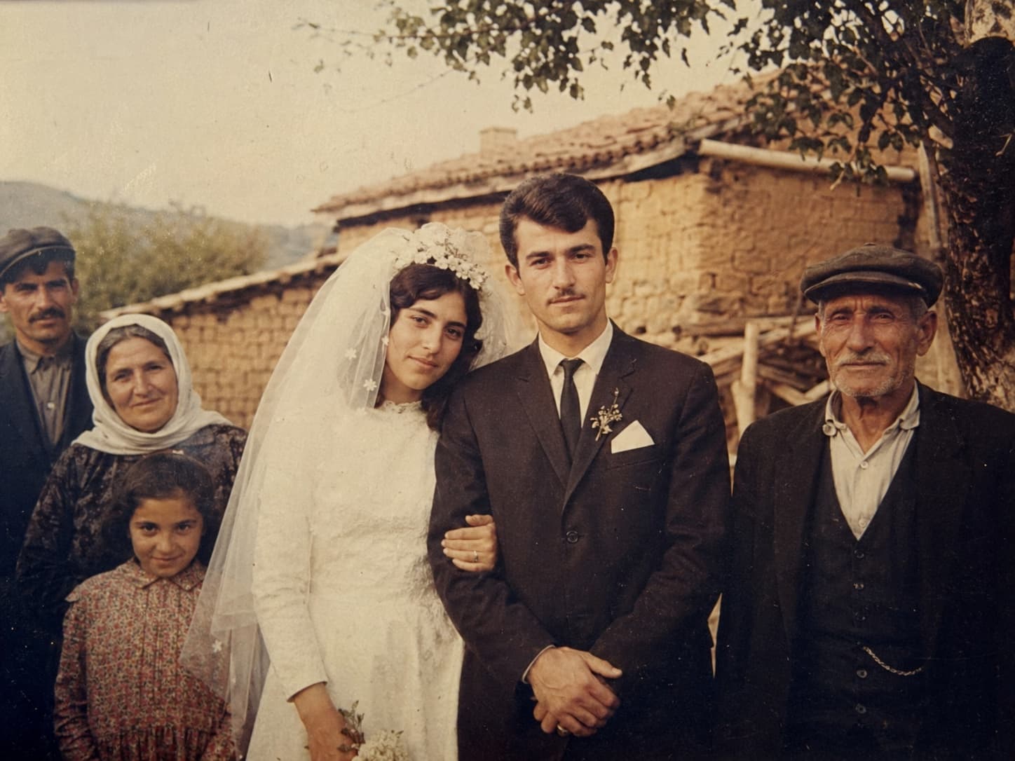 Altes türkisches Hochzeitsfoto als Teil eines privaten Familienarchivs